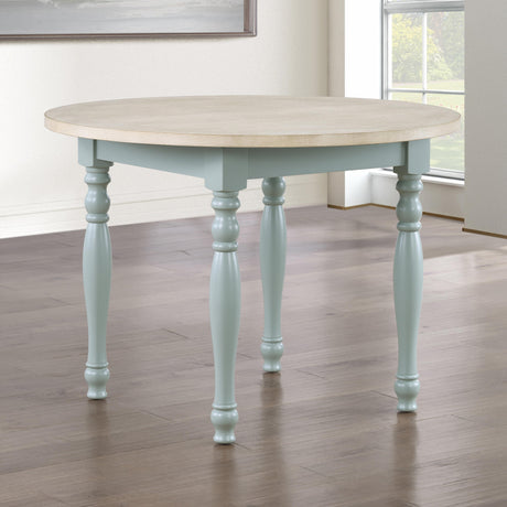  Steve Silver Furniture Darcy DAR4242ET Green Round Table IMAGE 7