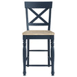 Steve Silver Furniture Darcy DAR500BCC Blue Counter Chair IMAGE 1
