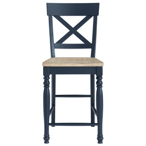  Steve Silver Furniture Darcy DAR500BCC Blue Counter Chair IMAGE 1