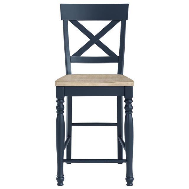  Steve Silver Furniture Darcy DAR500BCC Blue Counter Chair IMAGE 1