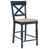  Steve Silver Furniture Darcy DAR500BCC Blue Counter Chair IMAGE 2