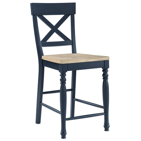  Steve Silver Furniture Darcy DAR500BCC Blue Counter Chair IMAGE 2