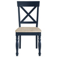  Steve Silver Furniture Darcy DAR500BS Blue Side Chair IMAGE 1
