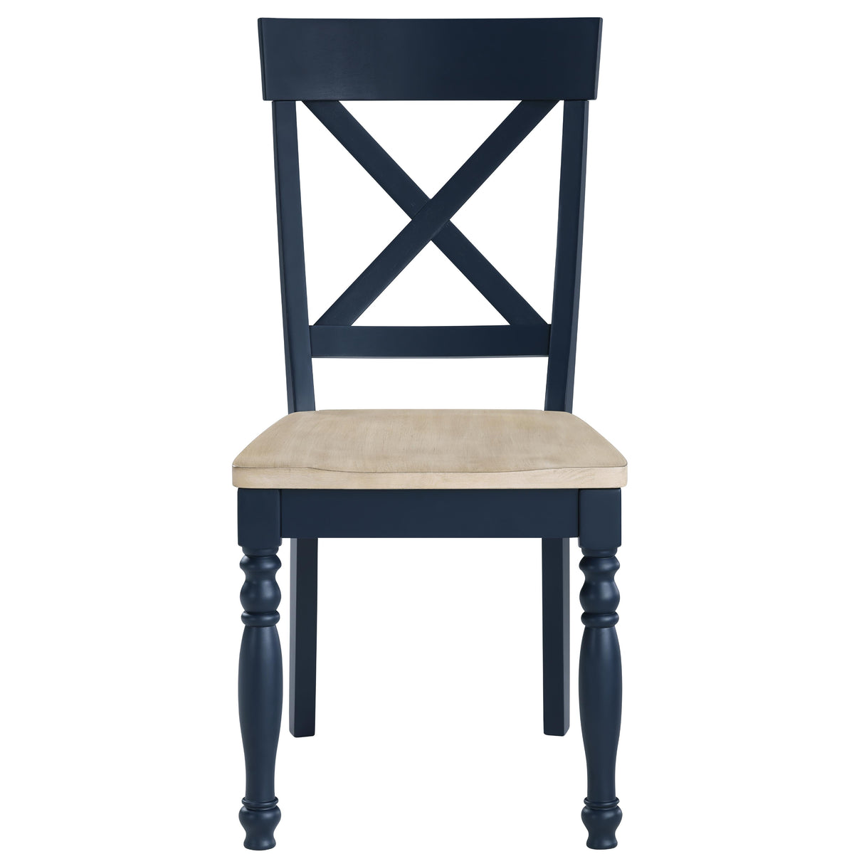  Steve Silver Furniture Darcy DAR500BS Blue Side Chair IMAGE 1