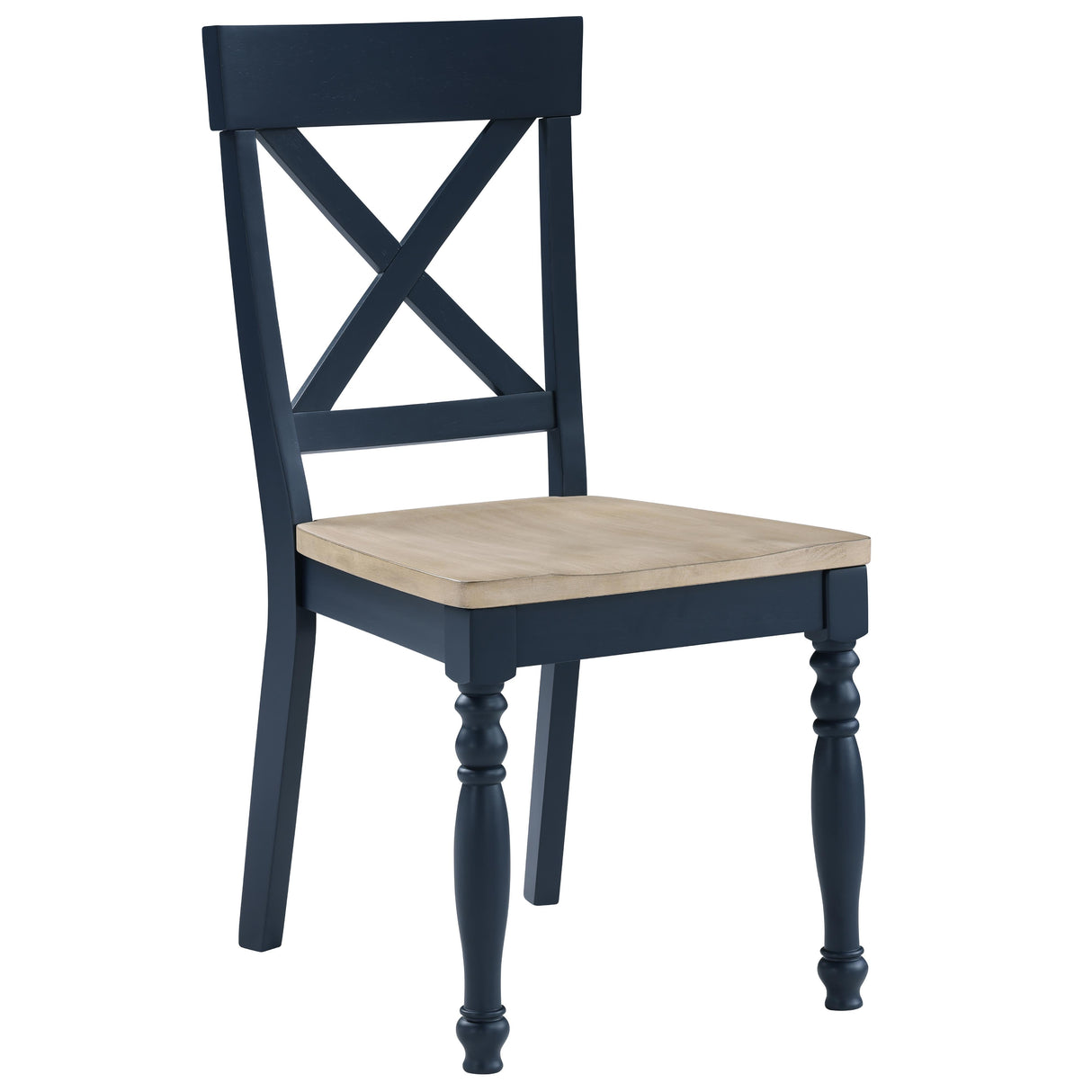 Steve Silver Furniture Darcy DAR500BS Blue Side Chair IMAGE 2