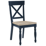  Steve Silver Furniture Darcy DAR500BS Blue Side Chair IMAGE 2