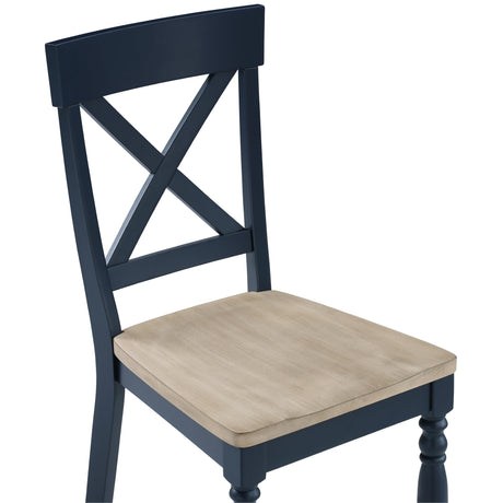  Steve Silver Furniture Darcy DAR500BS Blue Side Chair IMAGE 6