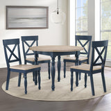  Steve Silver Furniture Darcy DAR500BS Blue Side Chair IMAGE 9