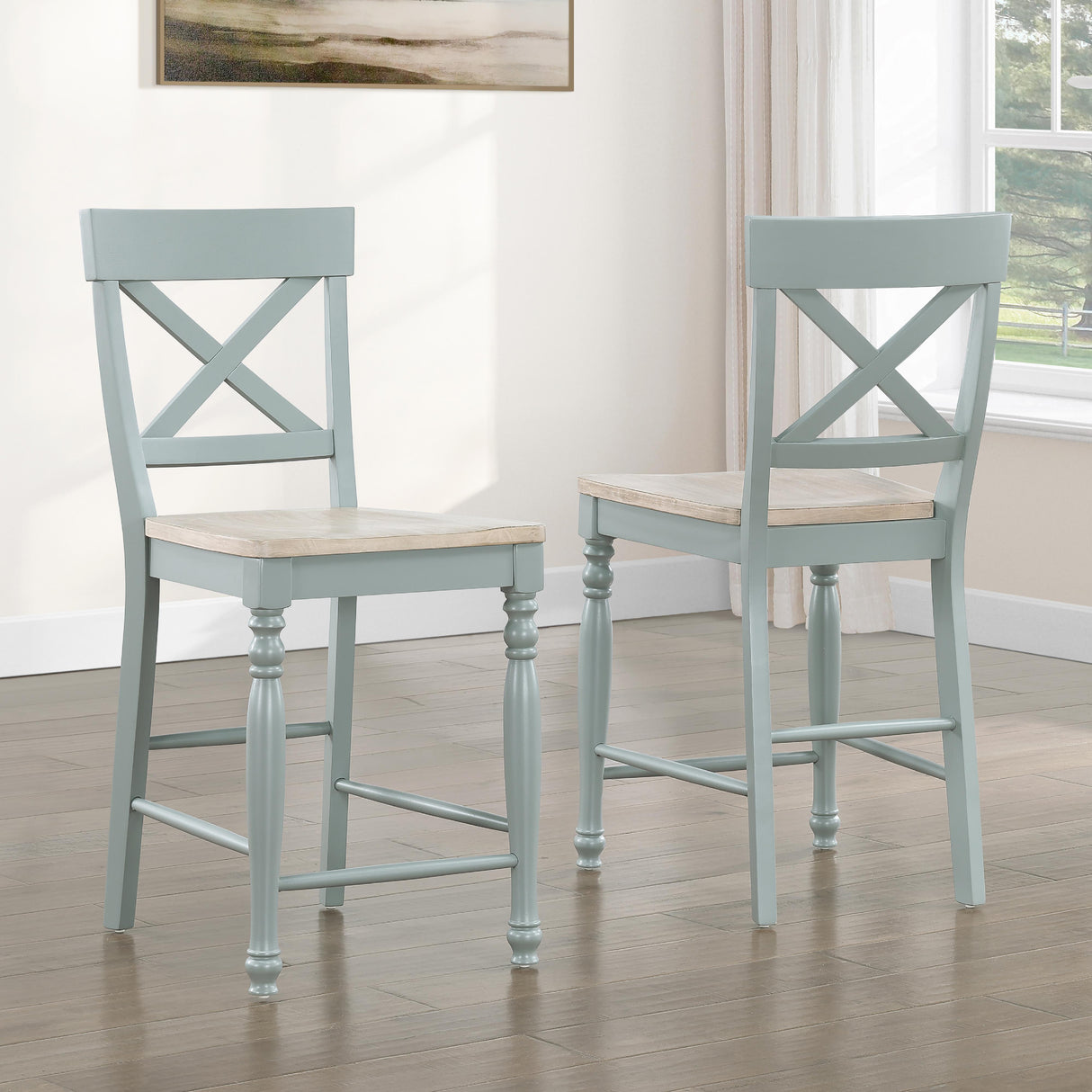  Steve Silver Furniture Darcy DAR500ECC Green Counter Chair IMAGE 8