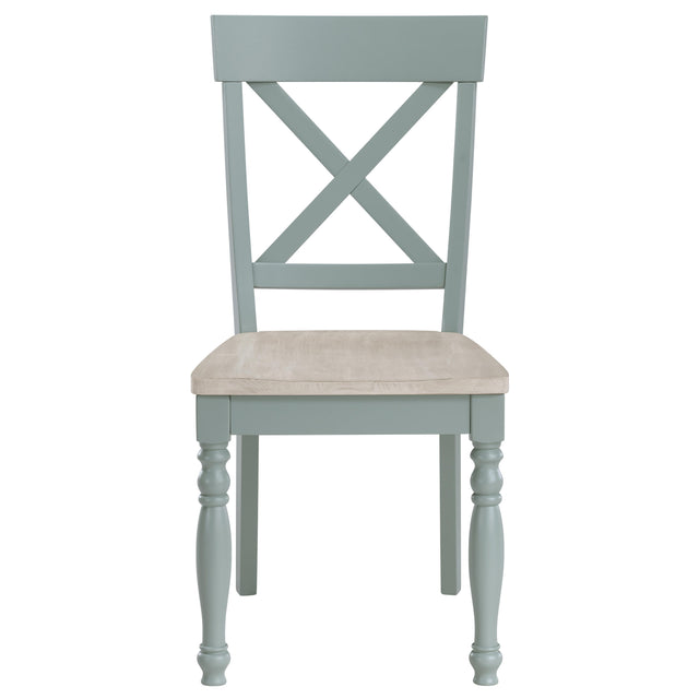  Steve Silver Furniture Darcy DAR500ES Green Side Chair IMAGE 1