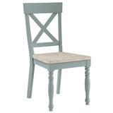  Steve Silver Furniture Darcy DAR500ES Green Side Chair IMAGE 2
