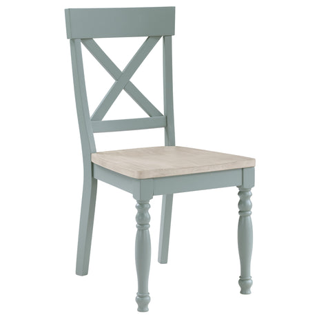  Steve Silver Furniture Darcy DAR500ES Green Side Chair IMAGE 2