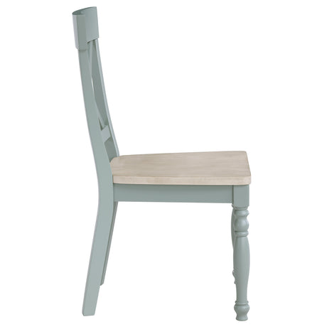  Steve Silver Furniture Darcy DAR500ES Green Side Chair IMAGE 3
