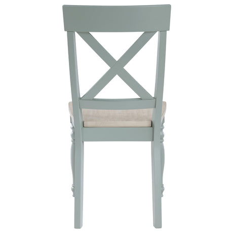  Steve Silver Furniture Darcy DAR500ES Green Side Chair IMAGE 5