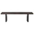  Steve Silver Furniture Evan EVA500NBN Brown Dining Bench IMAGE 1