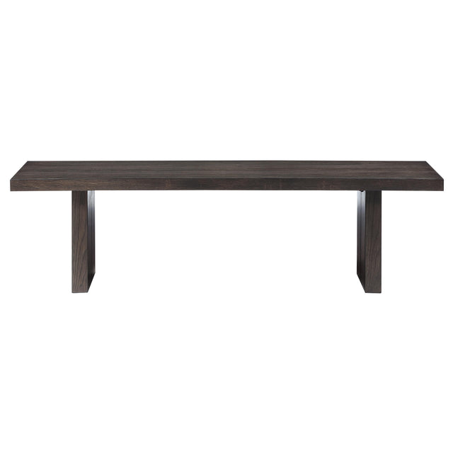  Steve Silver Furniture Evan EVA500NBN Brown Dining Bench IMAGE 1