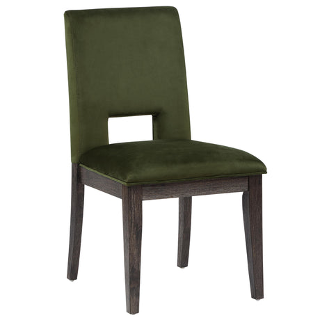  Steve Silver Furniture Evan EVA500NES Green Side Chair IMAGE 3