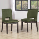  Steve Silver Furniture Evan EVA500NES Green Side Chair IMAGE 8