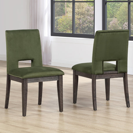  Steve Silver Furniture Evan EVA500NES Green Side Chair IMAGE 8
