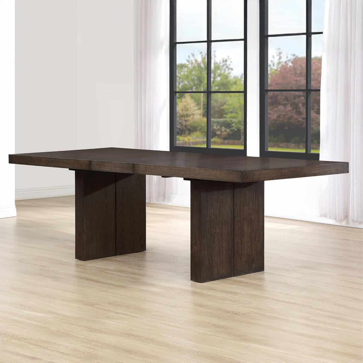  Steve Silver Furniture Evan EVA500NT Brown Dining Table IMAGE 10