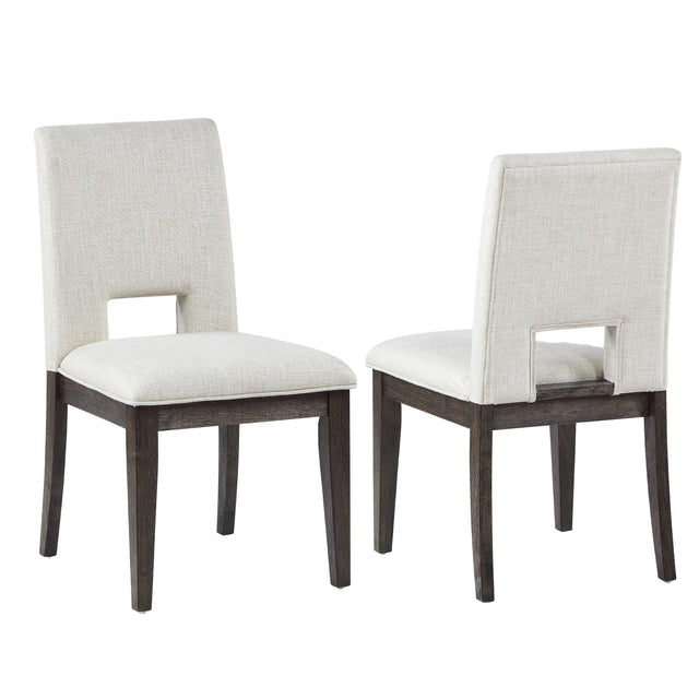  Steve Silver Furniture Evan EVA500NWS White Side Chair IMAGE 1