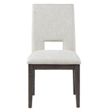  Steve Silver Furniture Evan EVA500NWS White Side Chair IMAGE 2