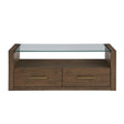  Steve Silver Furniture Garland GA100C Glass Top Cocktail Table IMAGE 1