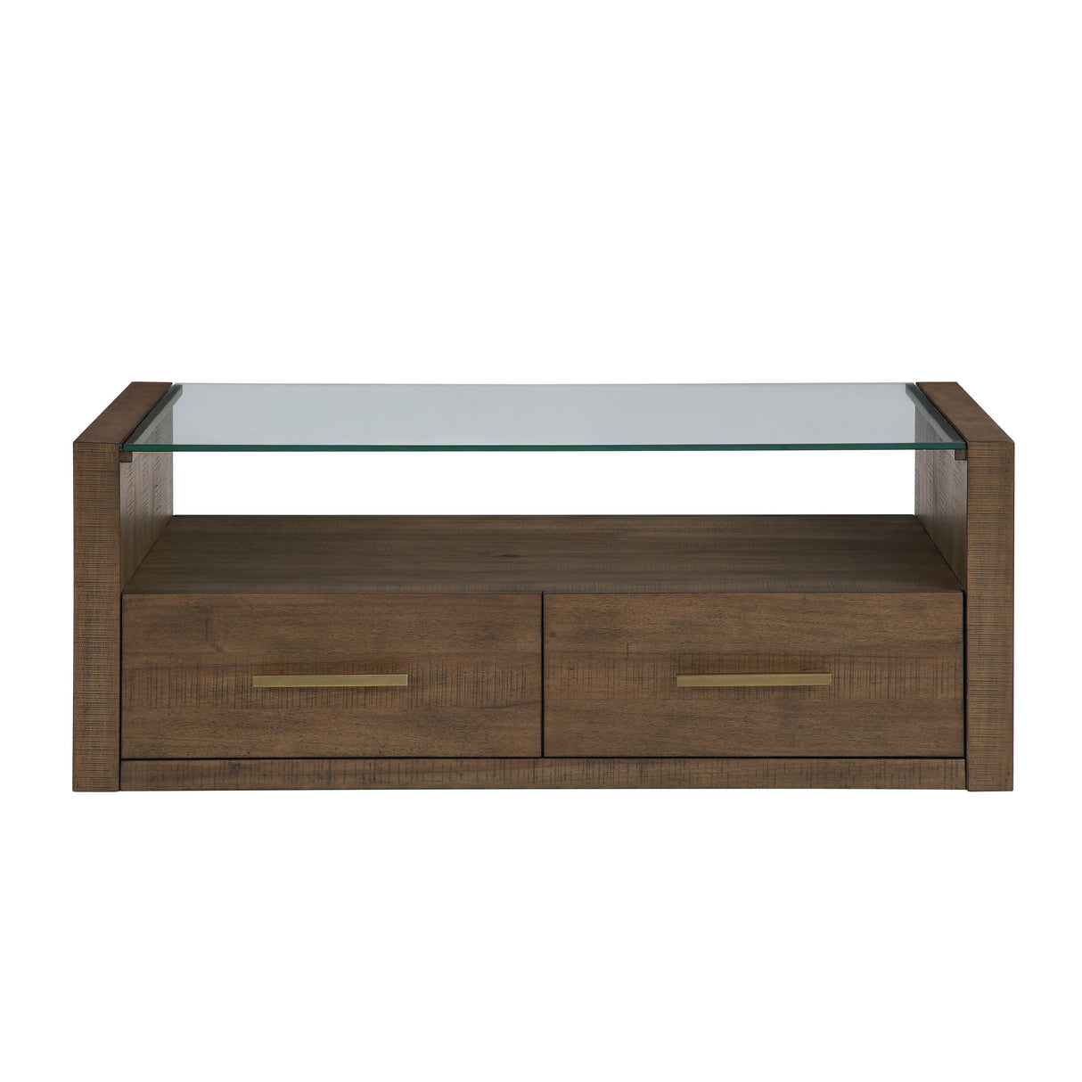  Steve Silver Furniture Garland GA100C Glass Top Cocktail Table IMAGE 1