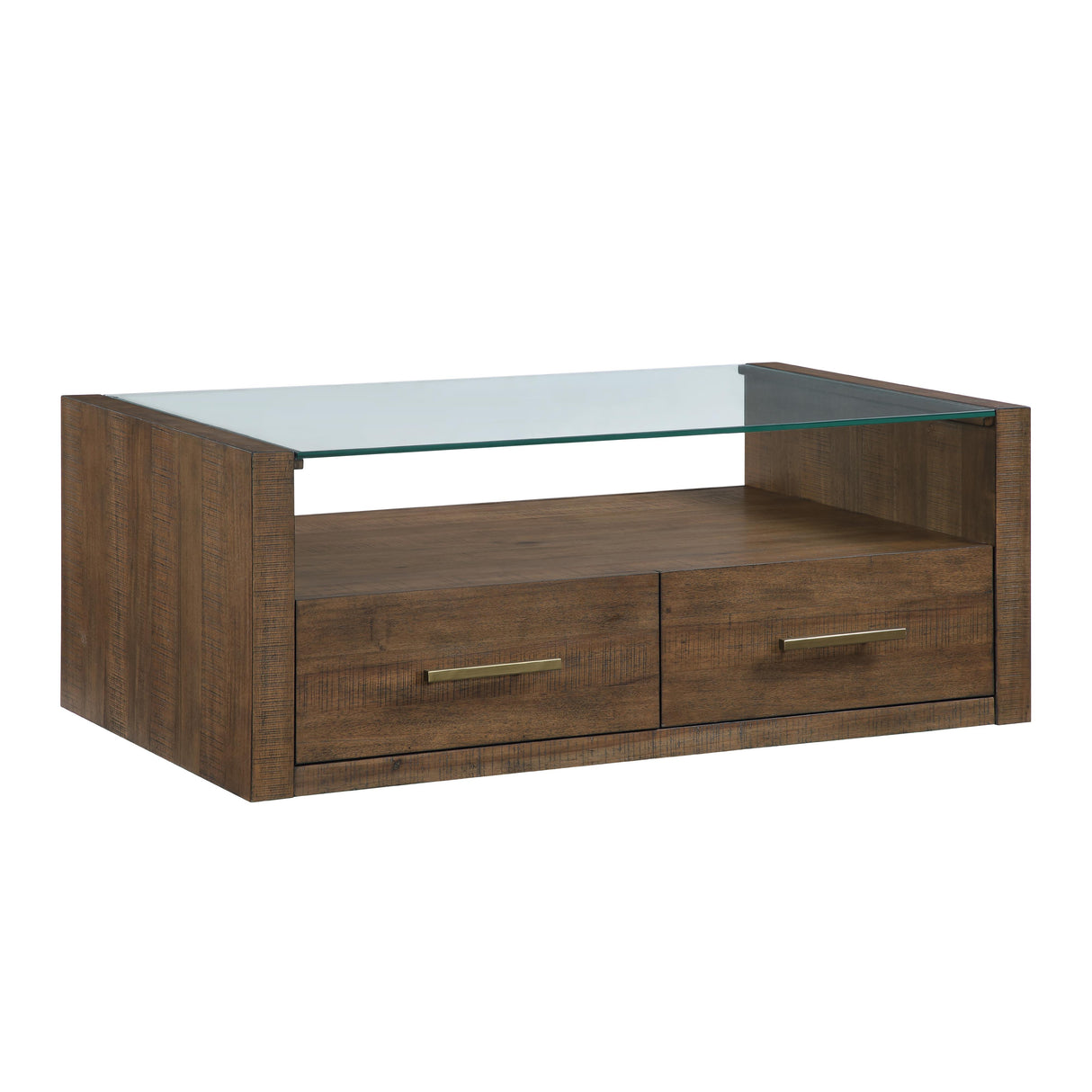  Steve Silver Furniture Garland GA100C Glass Top Cocktail Table IMAGE 2