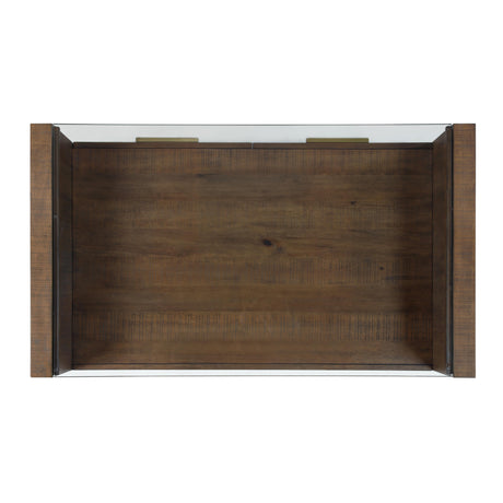 Steve Silver Furniture Garland GA100C Glass Top Cocktail Table IMAGE 4
