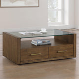  Steve Silver Furniture Garland GA100C Glass Top Cocktail Table IMAGE 7
