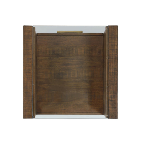  Steve Silver Furniture Garland GA100E Glass Top End Table IMAGE 4