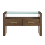  Steve Silver Furniture Garland GA100S Glass Top Sofa Table IMAGE 1