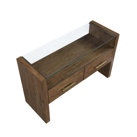  Steve Silver Furniture Garland GA100S Glass Top Sofa Table IMAGE 6