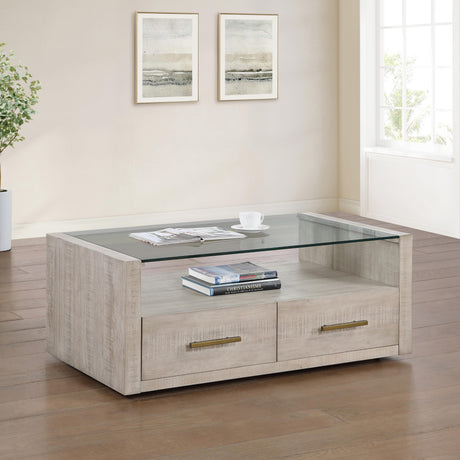  Steve Silver Furniture Garland GA100TC Blonde Cocktail Table IMAGE 7