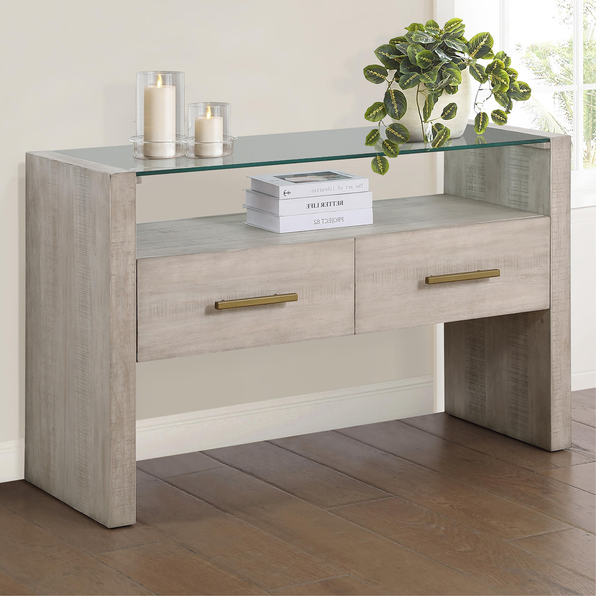  Steve Silver Furniture Garland GA100TS Blonde Sofa Table IMAGE 7