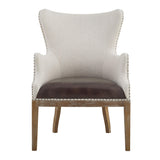  Steve Silver Furniture George GG850AC Two Tone Wingback Accent IMAGE 1