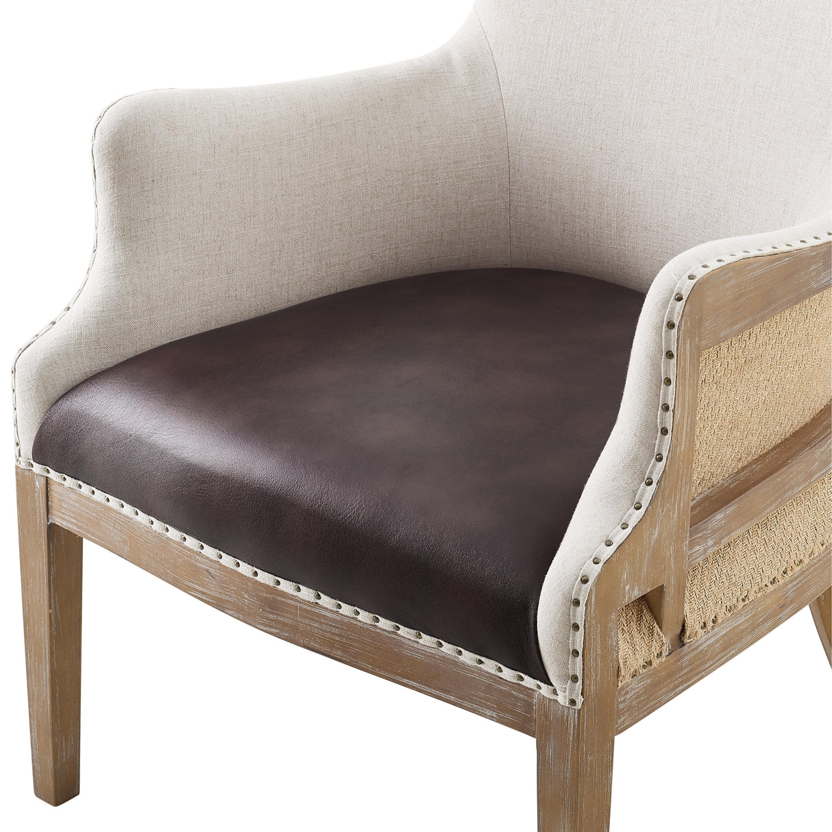  Steve Silver Furniture George GG850AC Two Tone Wingback Accent IMAGE 5