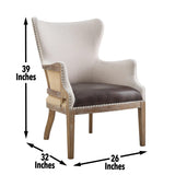  Steve Silver Furniture George GG850AC Two Tone Wingback Accent IMAGE 6