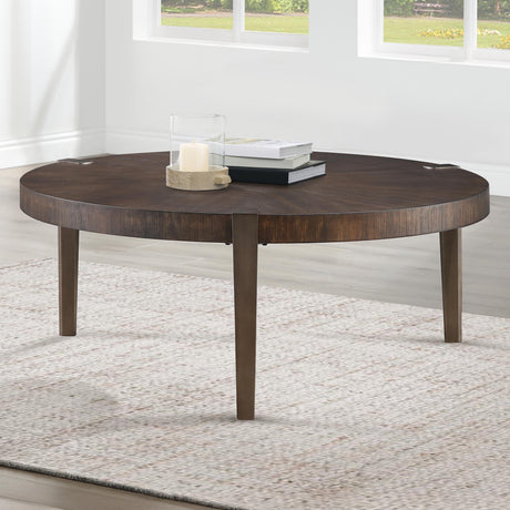  Steve Silver Furniture Gracie GRA100NC Brown Cocktail Table IMAGE 4