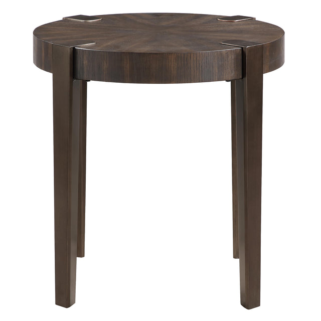  Steve Silver Furniture Gracie GRA100NE Brown End Table IMAGE 1