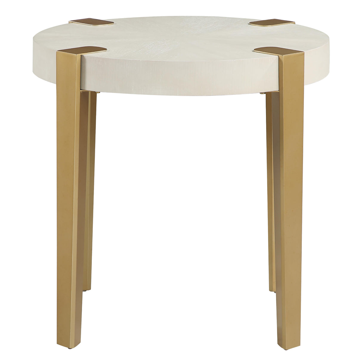  Steve Silver Furniture Gracie GRA100WE White End Table IMAGE 1
