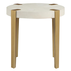  Steve Silver Furniture Gracie GRA100WE White End Table IMAGE 1