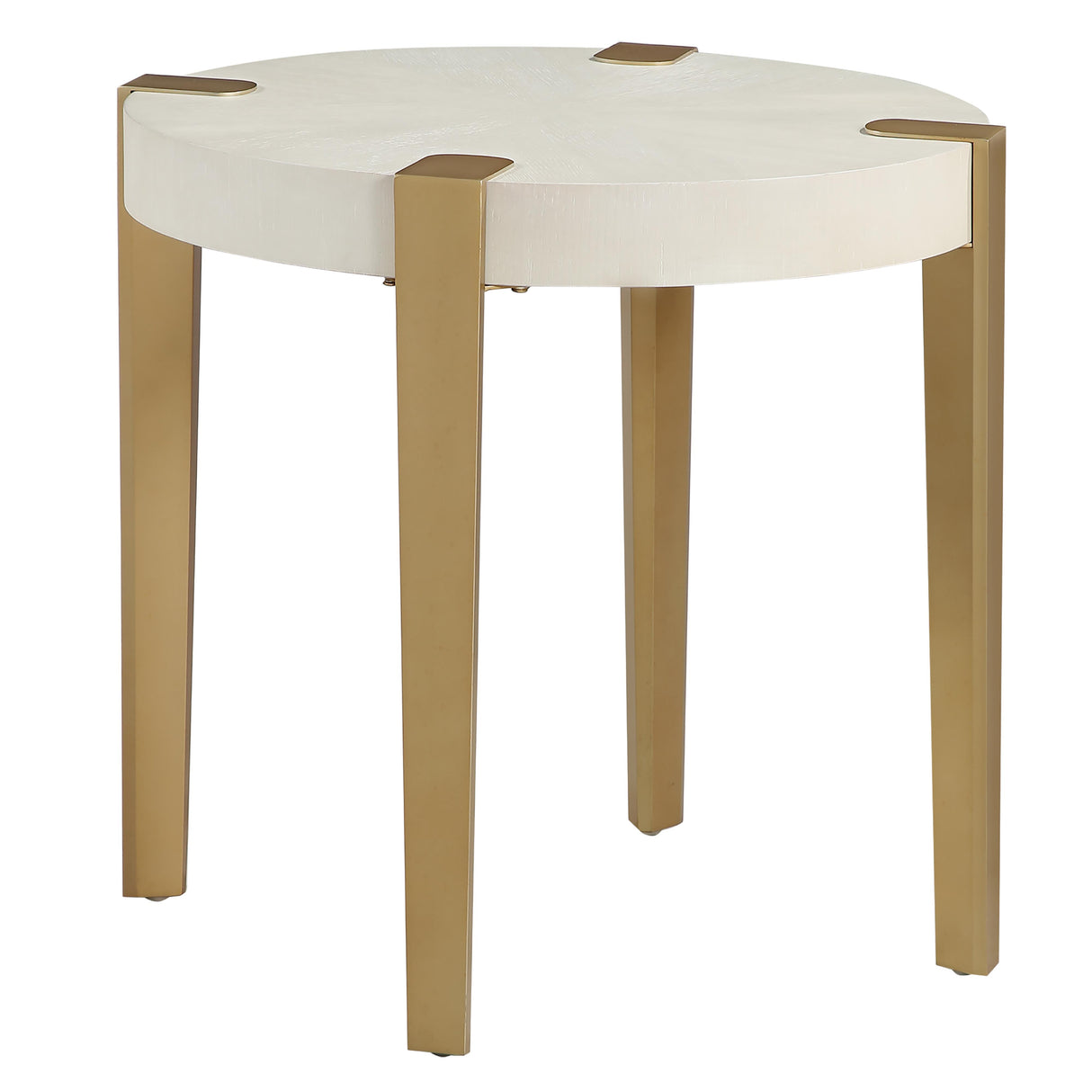  Steve Silver Furniture Gracie GRA100WE White End Table IMAGE 2