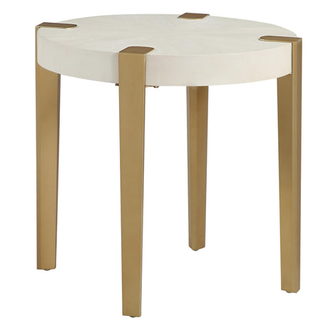  Steve Silver Furniture Gracie GRA100WE White End Table IMAGE 2
