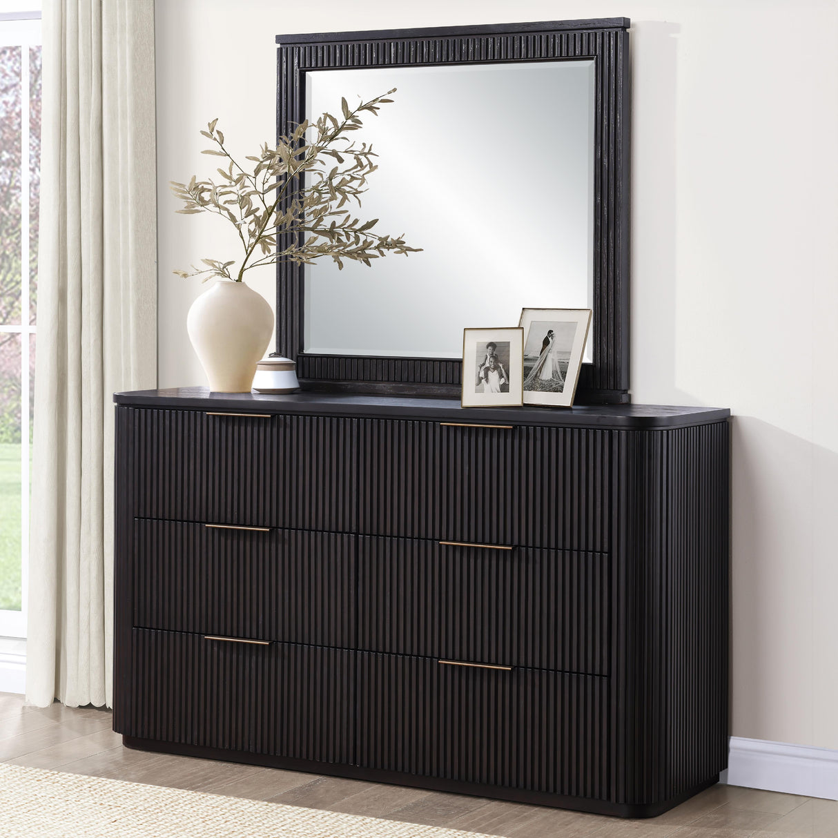  Steve Silver Furniture Henry HEN900NMR Espresso Mirror IMAGE 4