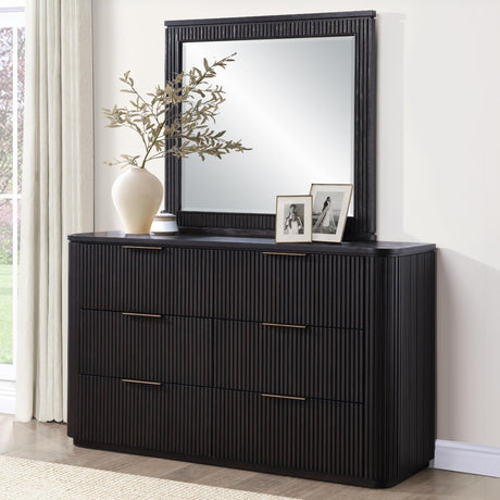  Steve Silver Furniture Henry HEN900NMR Espresso Mirror IMAGE 4