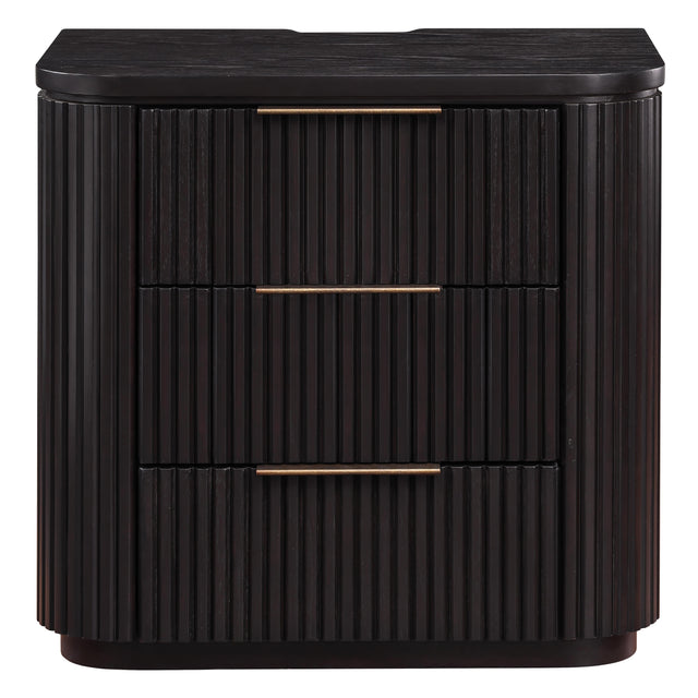  Steve Silver Furniture Henry HEN900NNS Espresso Nightstand w/ USB-C IMAGE 1