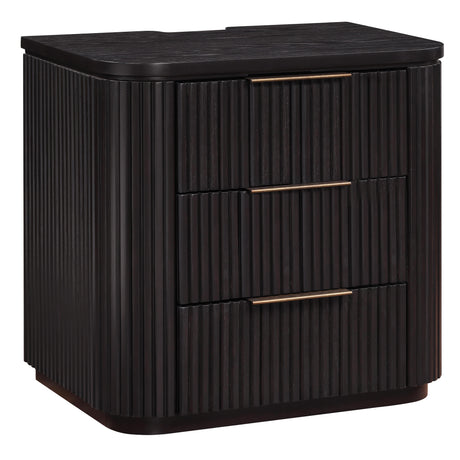  Steve Silver Furniture Henry HEN900NNS Espresso Nightstand w/ USB-C IMAGE 2
