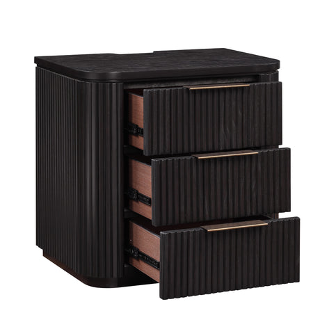  Steve Silver Furniture Henry HEN900NNS Espresso Nightstand w/ USB-C IMAGE 3